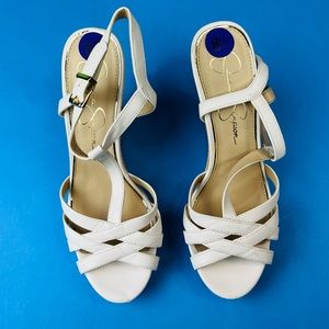 Jessica Simpson Women’s Beautiful Classic Javawn Wedge High Heels Size 8.5M